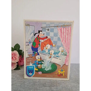 Rare Vintage Walt Disney Donald‎ Duck Bathtime Puzzle 160pcs, 1980s, Complete